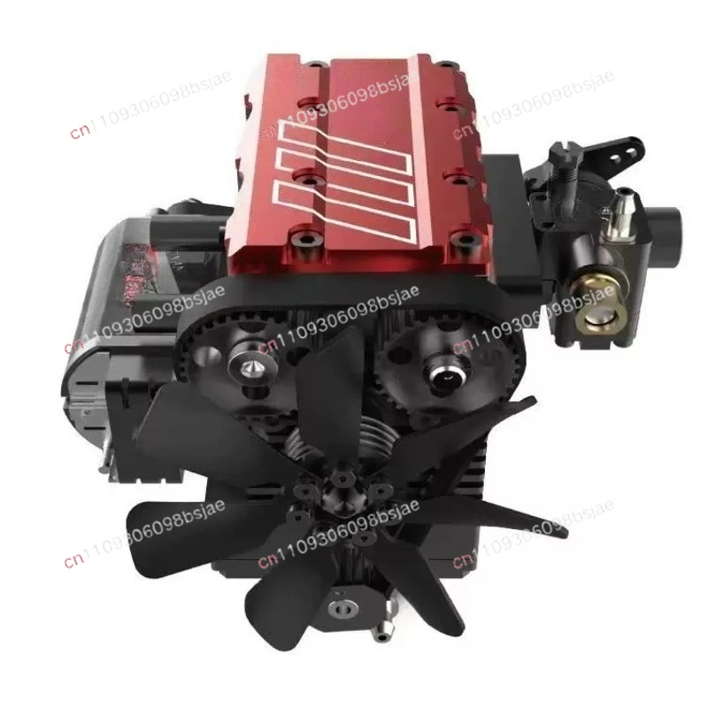 Engine assembly model of four-stroke inline twin-cylinder methanol engine