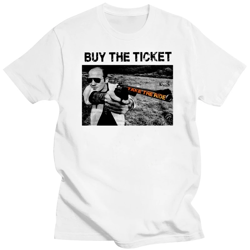 Buy The Ticket Take The Ride T Shirt Hunter S. Thompson Lsd Acid T Shirt Tshirt Short Sleeve Tops