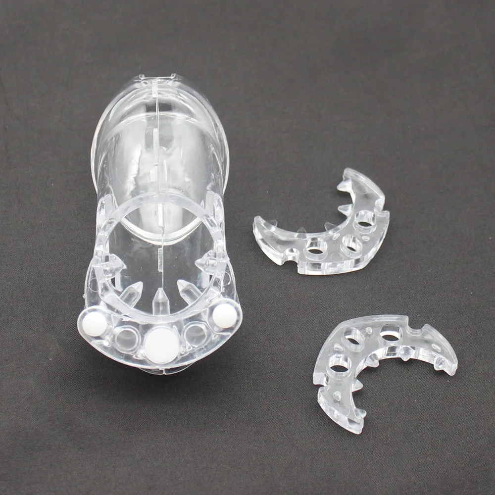 Plastic Chastity Cage Device Accessories CB6000 Anti-off Spiked Ring Bondage Penis Cock Ring for Men Sex Toys Adult Games 18+ view 5