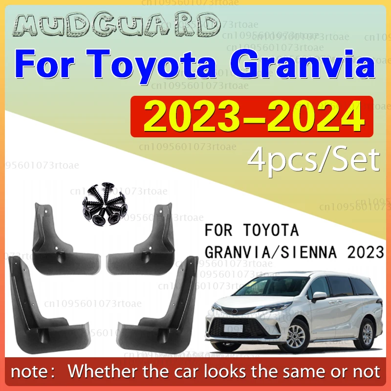 

For Toyota granvia 2023-2024 Fender Mudflaps Splash Guards Mudguards Mud Flaps car Access