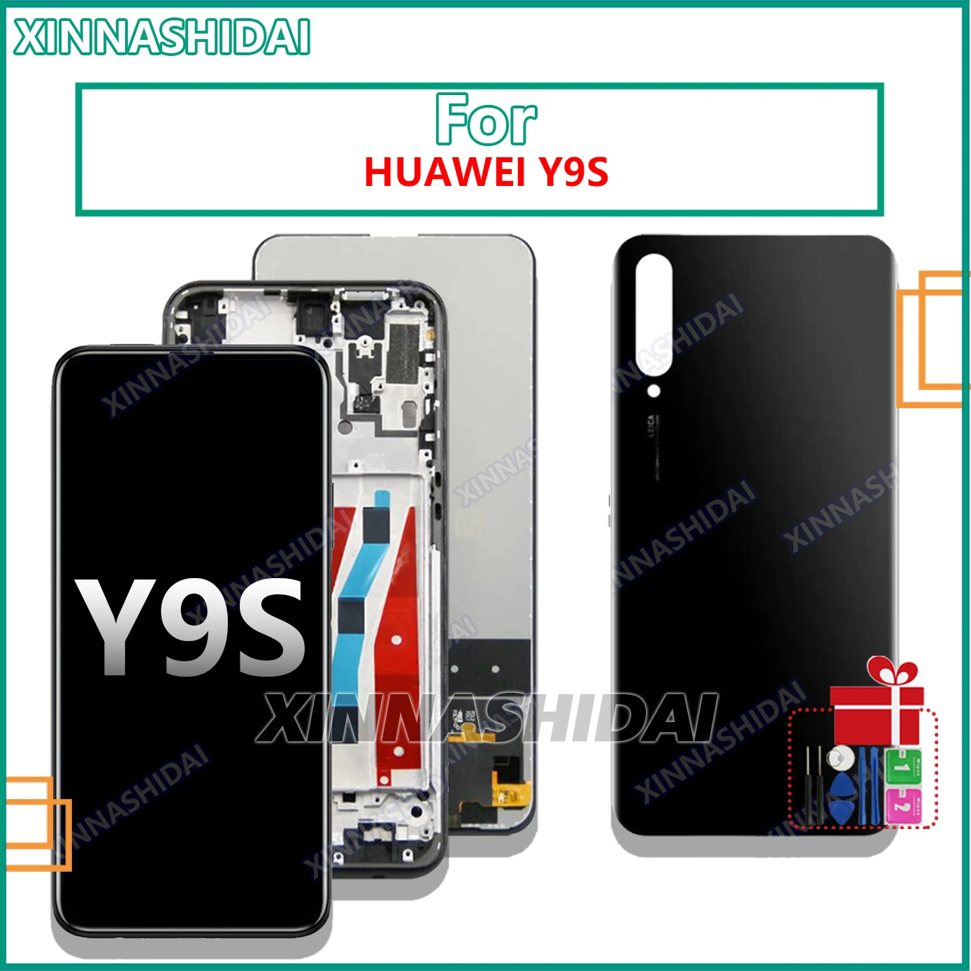 6.59'' New For Huawei Y9S Y9 s LCD Display Touch Screen Digitizer with frame DisplayFor Huawei P Smart Pro 2019 Disy Replacement