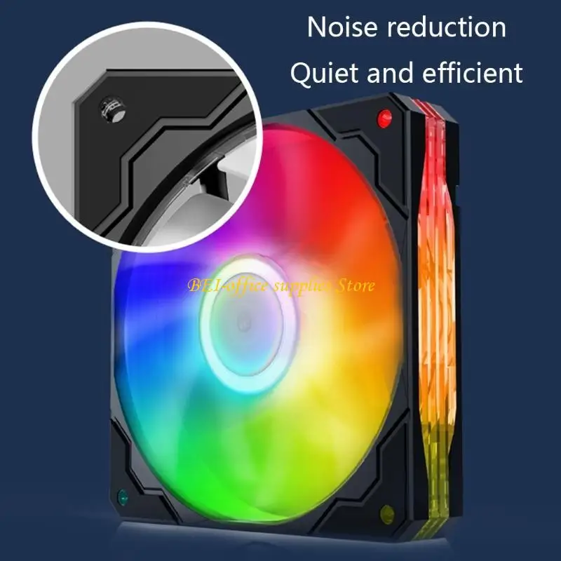 

A9LC 5V Adjustable Speed Radiator 12cm Computer for Case Low Noise 3Pin ARGB Cooler F