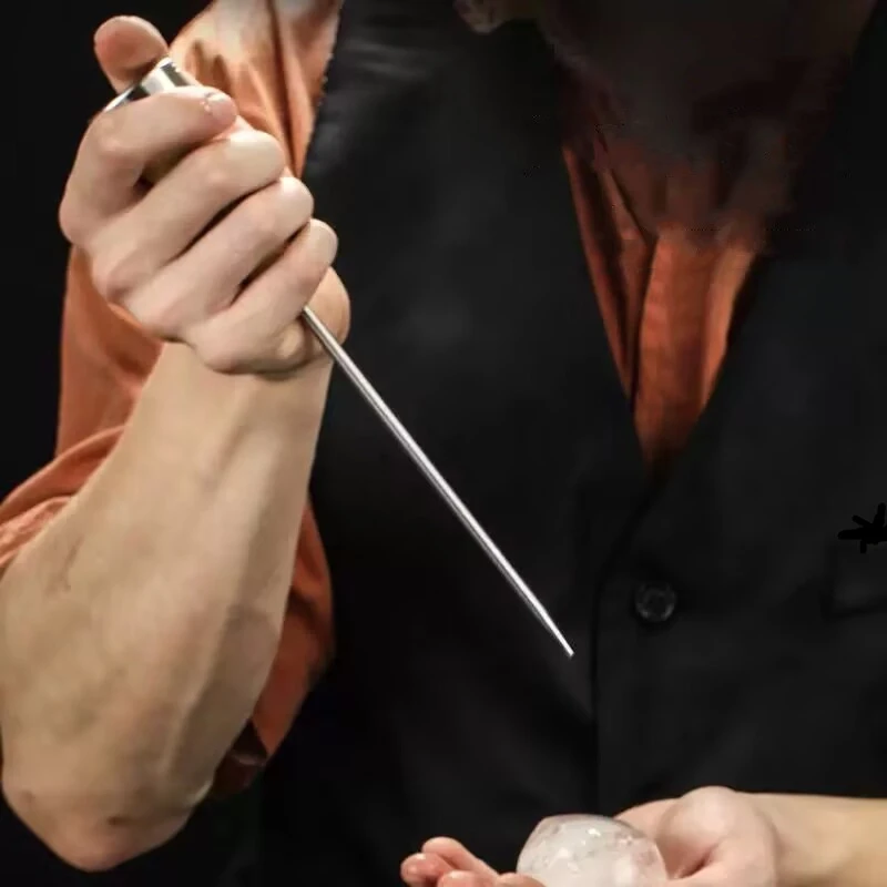 

Ice Pick Crusher Crushed With Wooden Handle Cocktail Ice Crusher Metal Pick Bar Chisel Household Kitchen Bar Tool