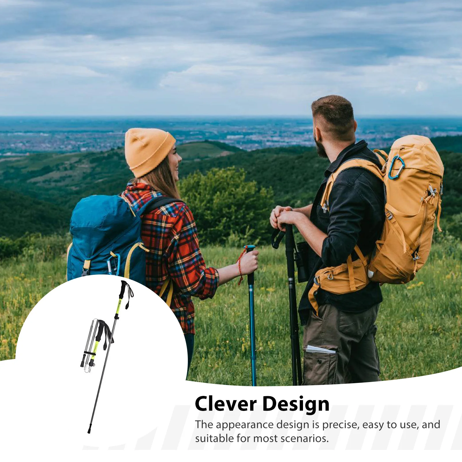 ไม้เท้าเดินป่าอลูมิเนียมอัลลอย - Outdoor Sport Climbing Gear บทวิจารณ์และราคา