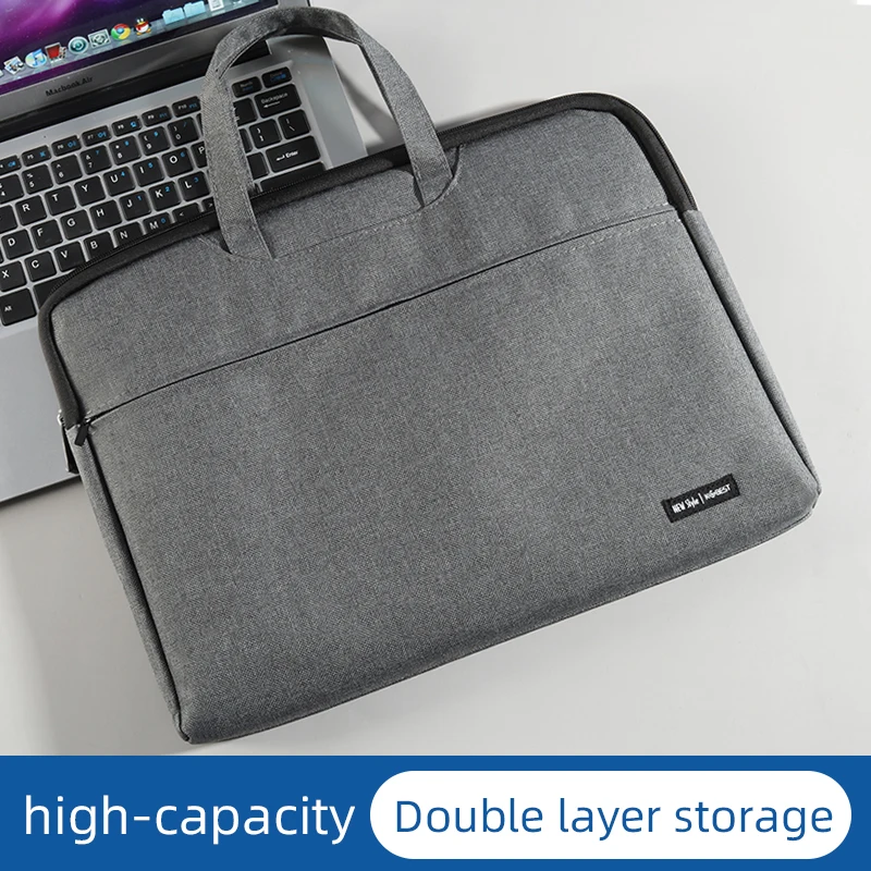 1 pz Business Canvas Light Laptop Bag A4 File Bag Handbag Simple Series Travel Portable Design