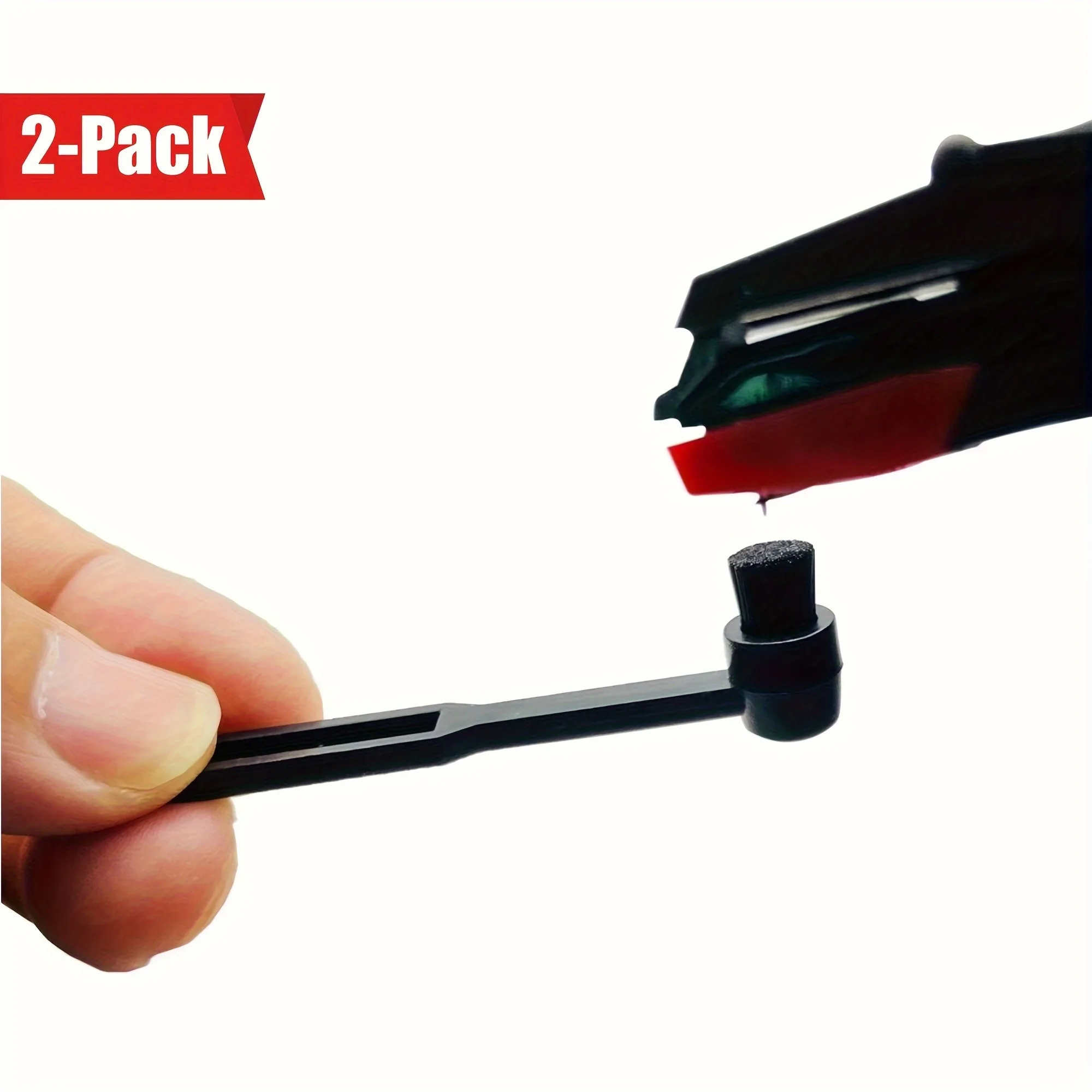 Paquet de 2 brosses de nettoyage de stylet en Fiber de carbone, élimination efficace de la poussière et des débris de disque vinyle antistatique pour les aiguilles de platine