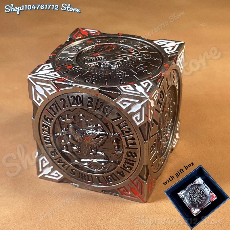 

7 in 1 Metal Roulette Spinning Rotating Fingertip Gyro DND Dice for Dungeons and Dragons RPG Mechanical Compass Accessories