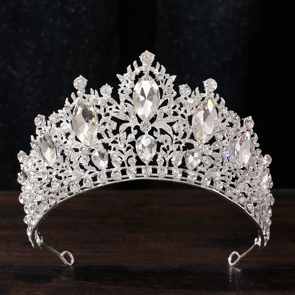 Crystal Tiaras and Crowns for Women, Wedding  Bride Royal Queen Headband Princess Quinceanera Headpieces for Birthday Prom Pagea