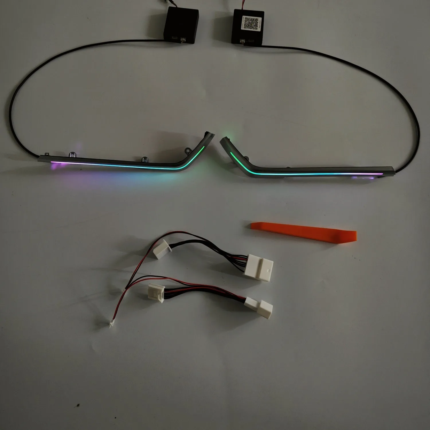 RGB Ambient Light for Toyota Sienna 2021-2024 & Granvia 2022-2025, Front Door Armrest Control Panel Multicolor LED Kit