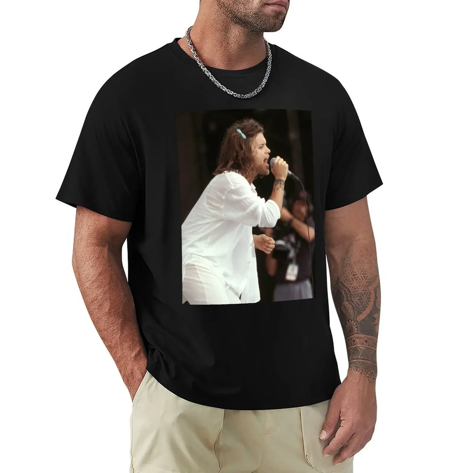 Shannon Hoon Blind Melon Photograph T-Shirt vintage man clothes men t shirt