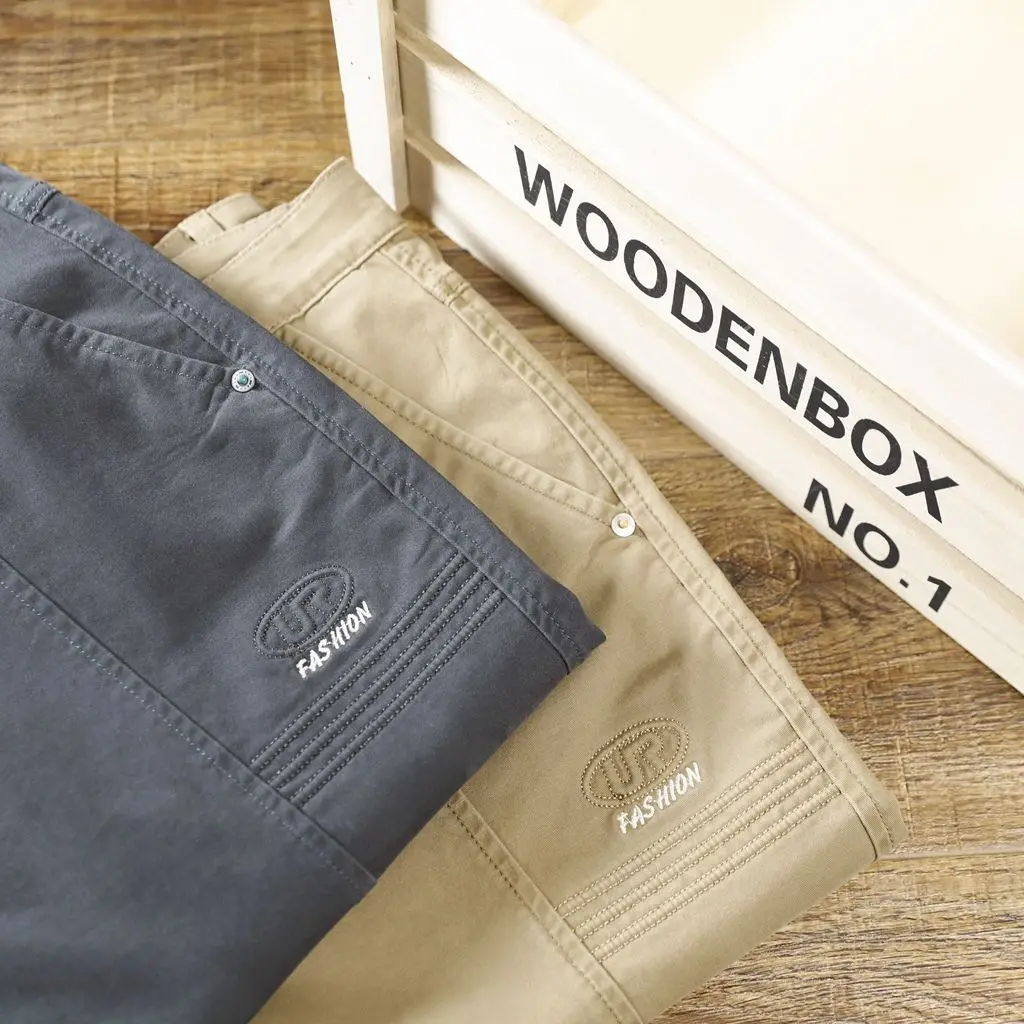 Autumn Winter 2026 New Men's Cargo Pants 97%Cotton Brand Clothing Solid Color Work Wear Casual Pant Wide Jogger Trousers Male
