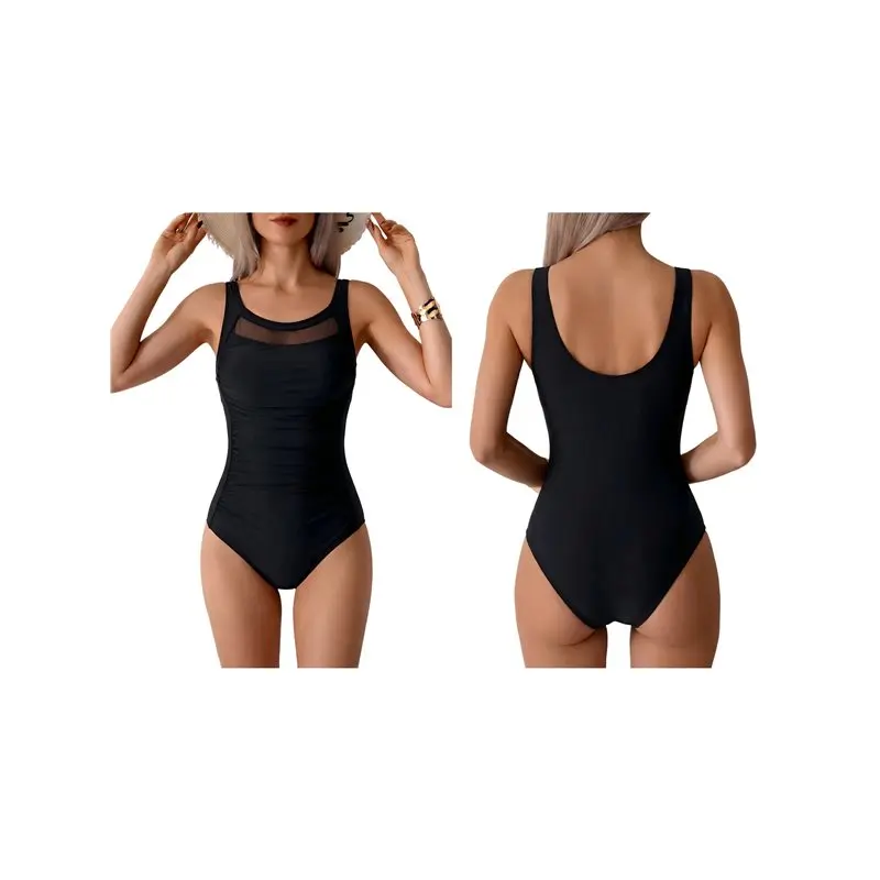 

【ГОРЯЧИЕ ТОВАРЫ】Женский цельный купальник с рюшами, цветными блоками, регулируемыми бретелями и мягкими вставками.