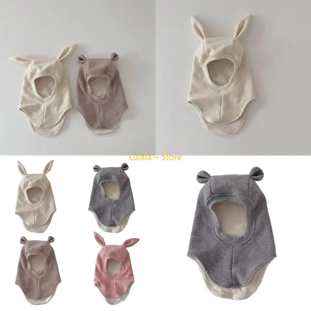 

Y4QA Warm Beanie Cap Trendy Soft Pullover Hat Outdoor Windproof Earflap Bonnet