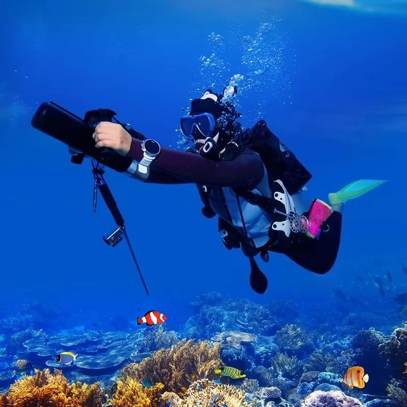 Afbeelding 4: Nieuwe K5 Handheld Onderwaterscooter Duikpropeller Freediving Snorkeluitrusting
