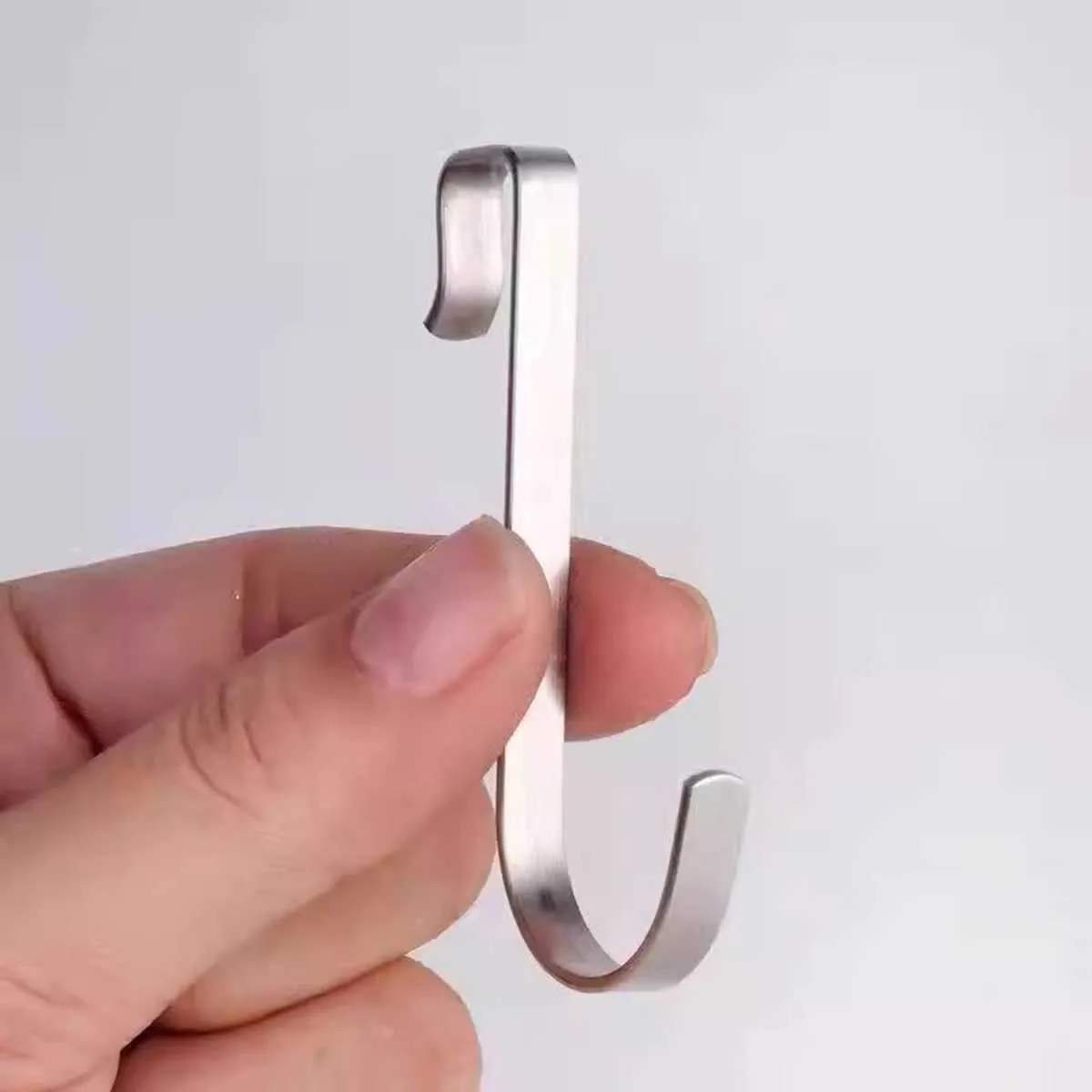 Stainless Steel Square Tube Hook, Household s-Shaped Hook Storage Rack, Kitchen Bathroom Small Hook