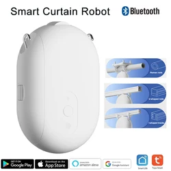 Tuya Wifi Bluetooth Smart Curtain Robot I & U Roman Rod Electric Curtain Driver Motor Support Google Alexa Siri Voice Control