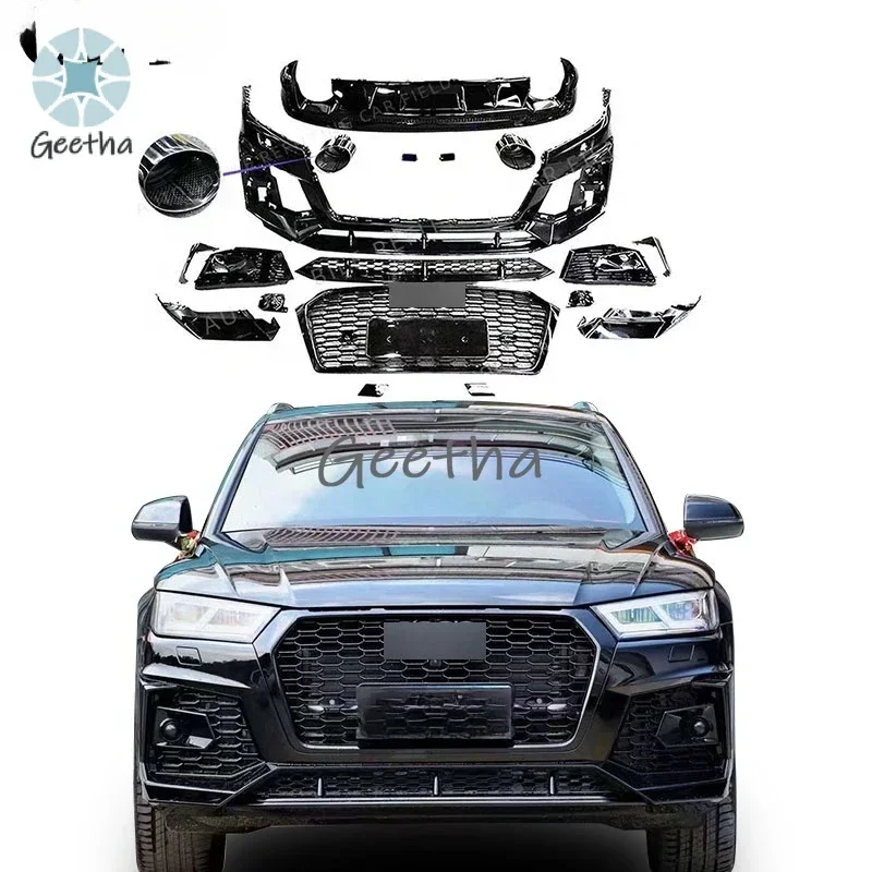 

Wholesale car parts For Audi Q5 Upgrade to RSQ5 SQ5 Star Shine car bumper body kits 2018-in Car Grille Diffuser tips