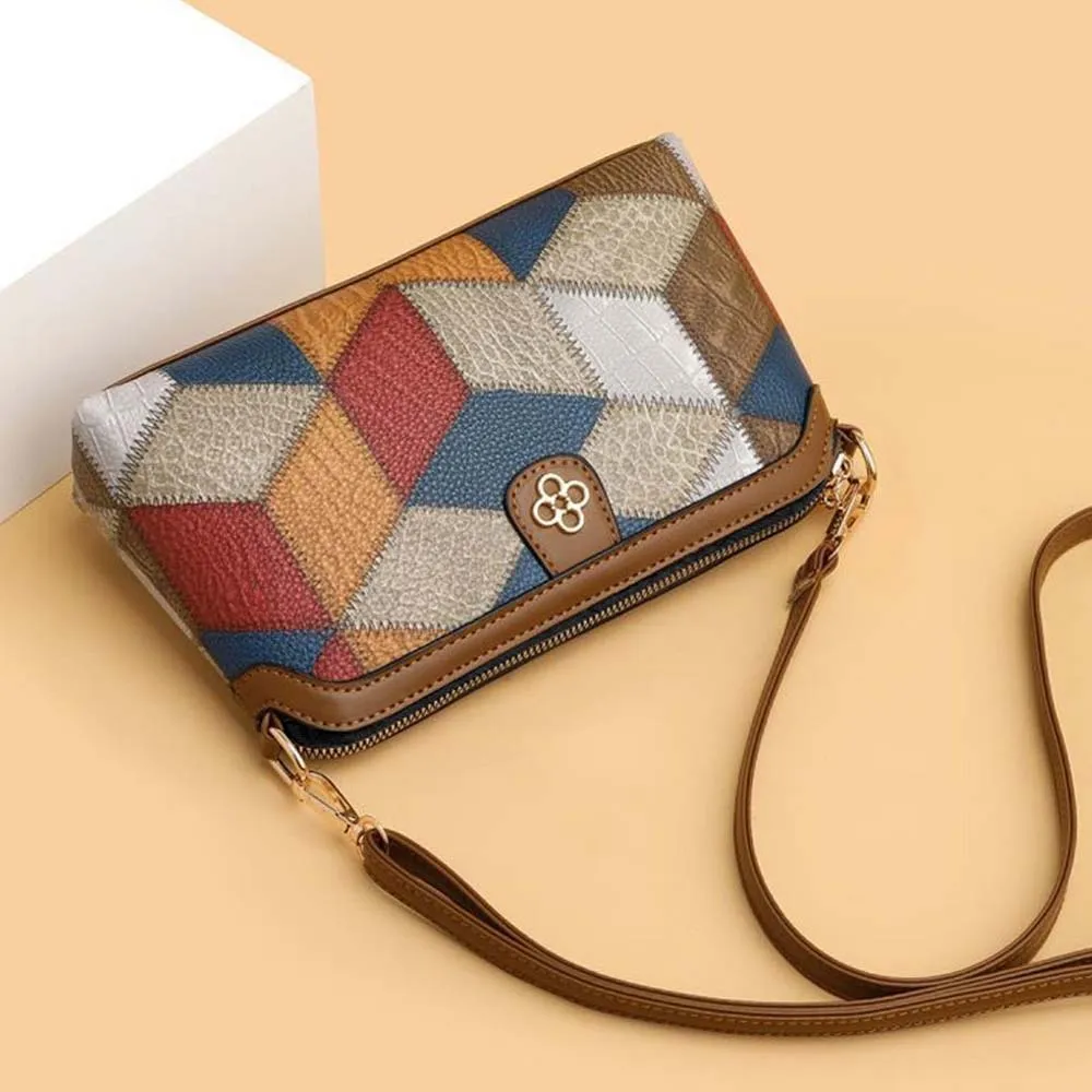 Neutral Style Backpack for Men and Women, Cross-Body Bag, Small-Sized Ethnic Single Shoulder Bag, Color Combination