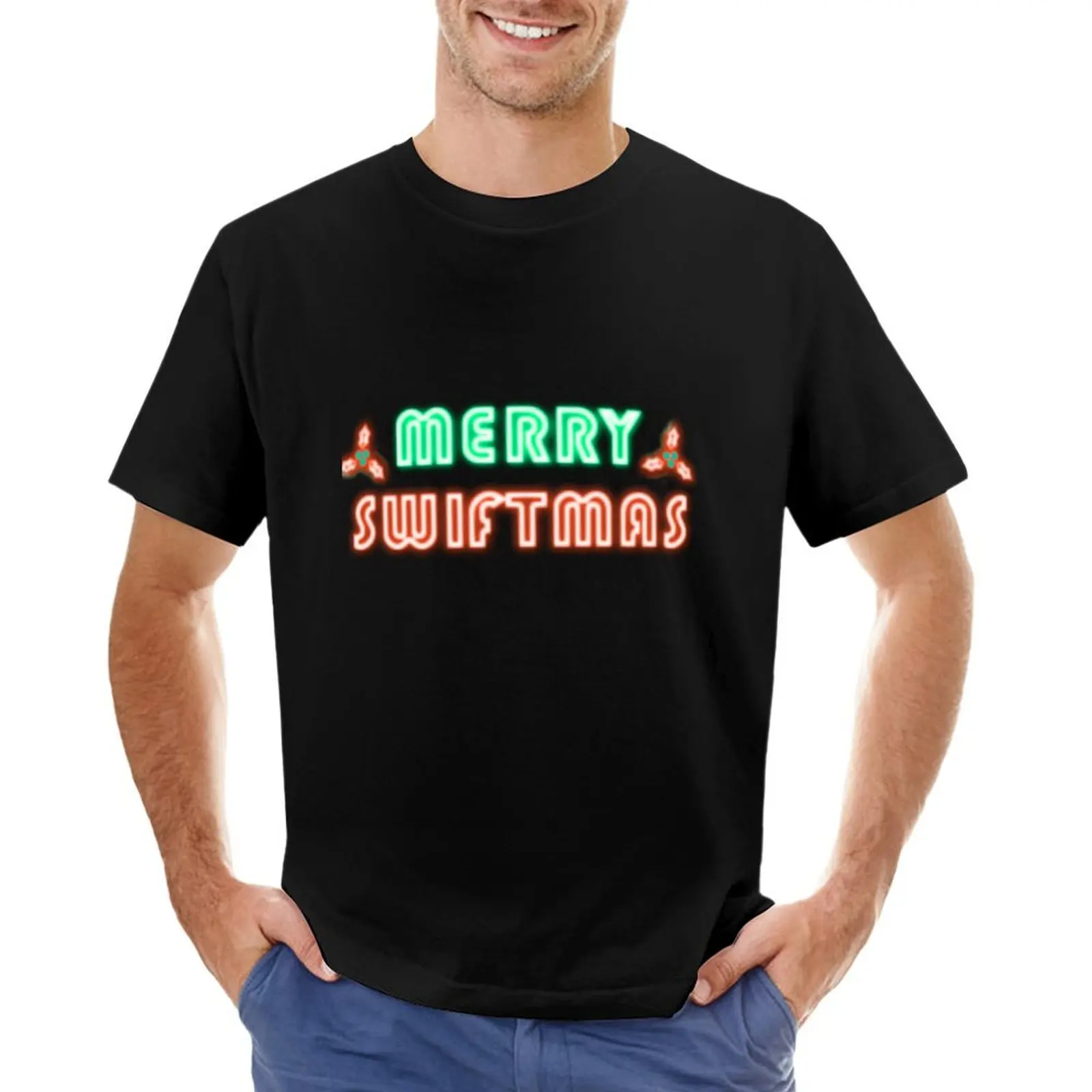 Merry Swiftmas Black T-Shirt heavyweights sweat oversized custom t shirt oversized t shirt men