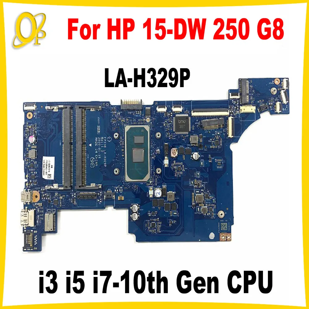 

Материнская плата FPI50 LA-H329P для ноутбука HP 15-DW 250 G8, материнская плата L86465-601 L86465-001 с процессором i3 i5 i7-10th Gen DDR4, полный тест