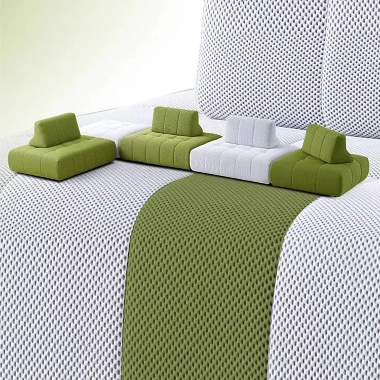 Italian minimalist light luxury tofu module fabric sofa free combination