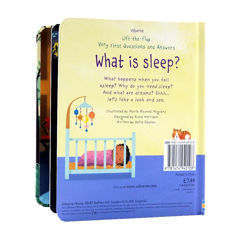 Questions and Answers What is sleep, Children's books aged 3 4 5 6, English picture books, 9781474940108