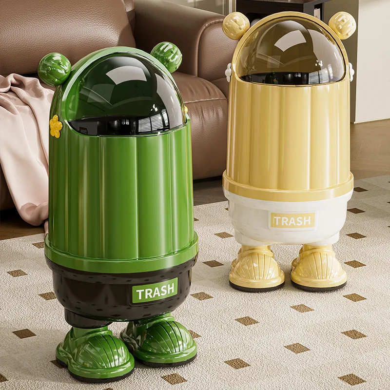 

Утолщенный откидной мусорный бак большой емкости для гостиной, спальни, ванной комнаты - роскошный мусорный бак для бумаги