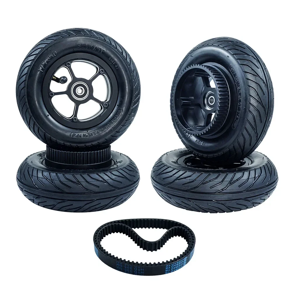 Flipsky 7'' 175 x 50mm ATM Wheels Pneumatic Rubber Wheels with With Two Belts for DIY Mountain Board