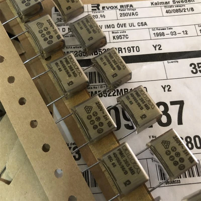 1 PCS RIFA PME265MB 22N Y2 0.022uF250VAC PME265 acoplamento de áudio capacitor não polarizado