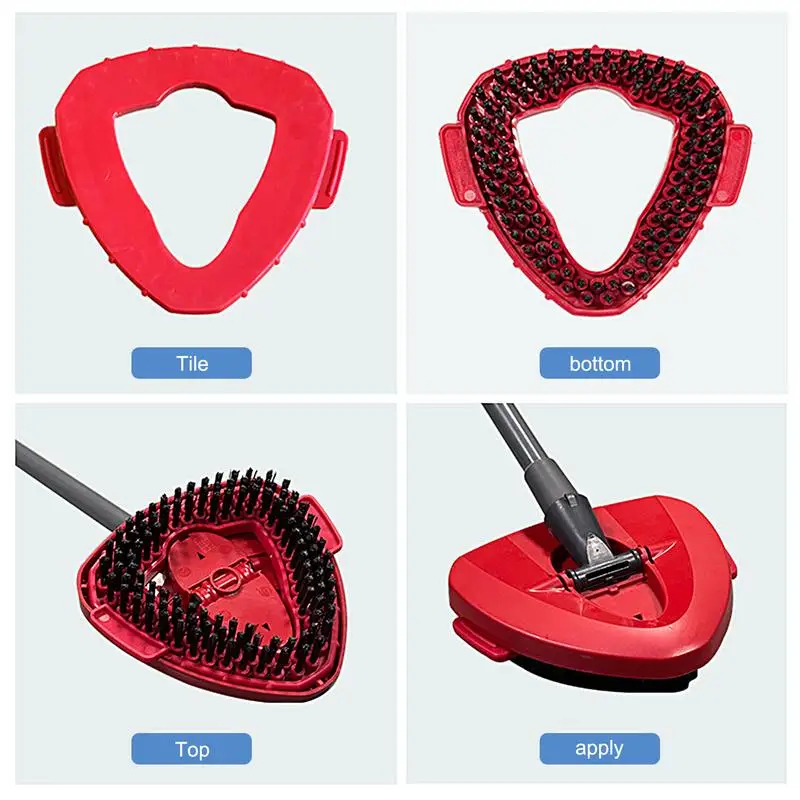 Repuesto de cabezal de cepillo de fregona para fregona giratoria, herramienta de limpieza del hogar, accesorios de repuesto, cepillo de piso triangular