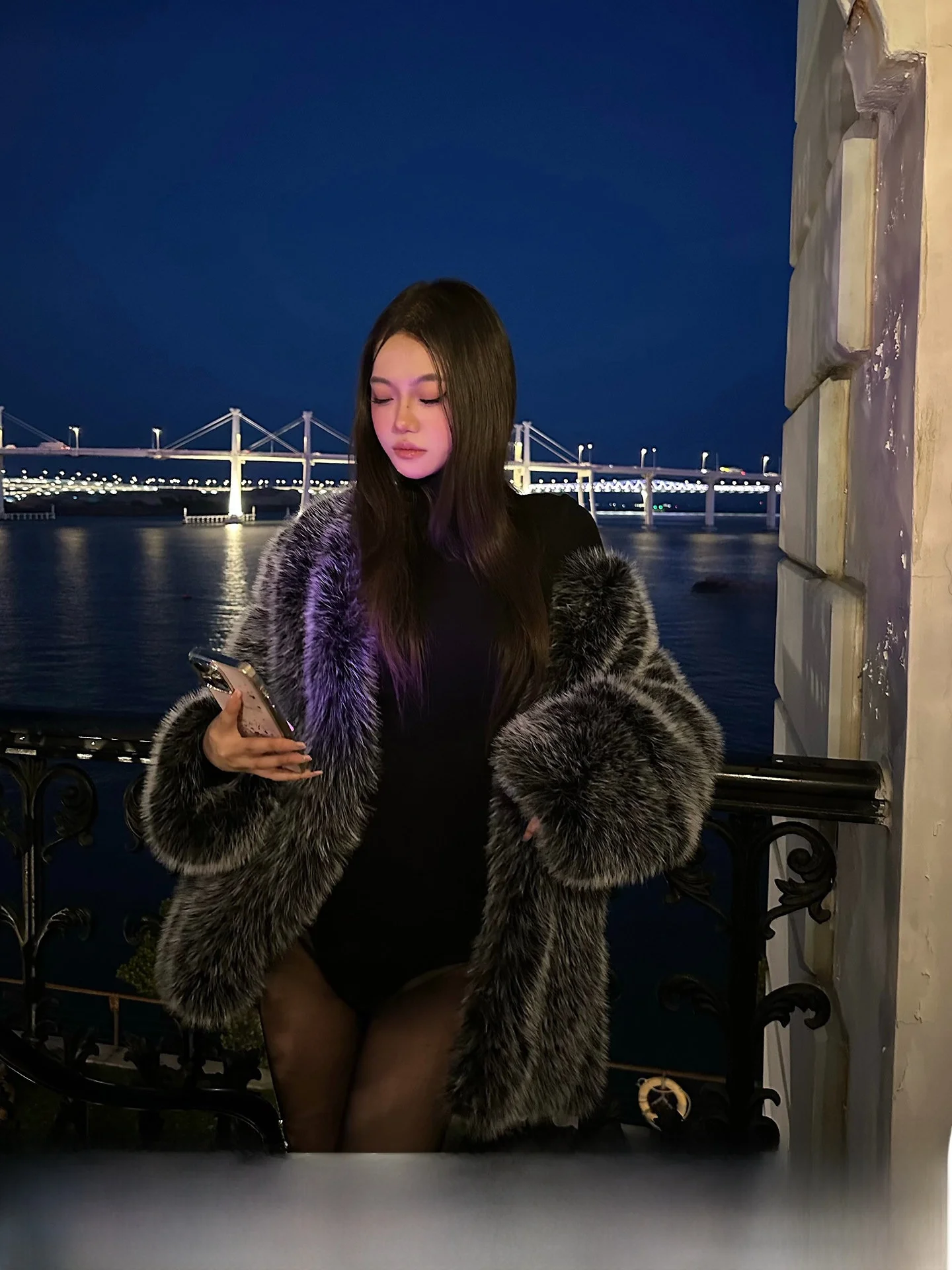 

Spicy Girl Design Loose Fur ort Coat Women's Autumn Winter Faion Outerwear Casual Long Sve Leather Jaet Coat