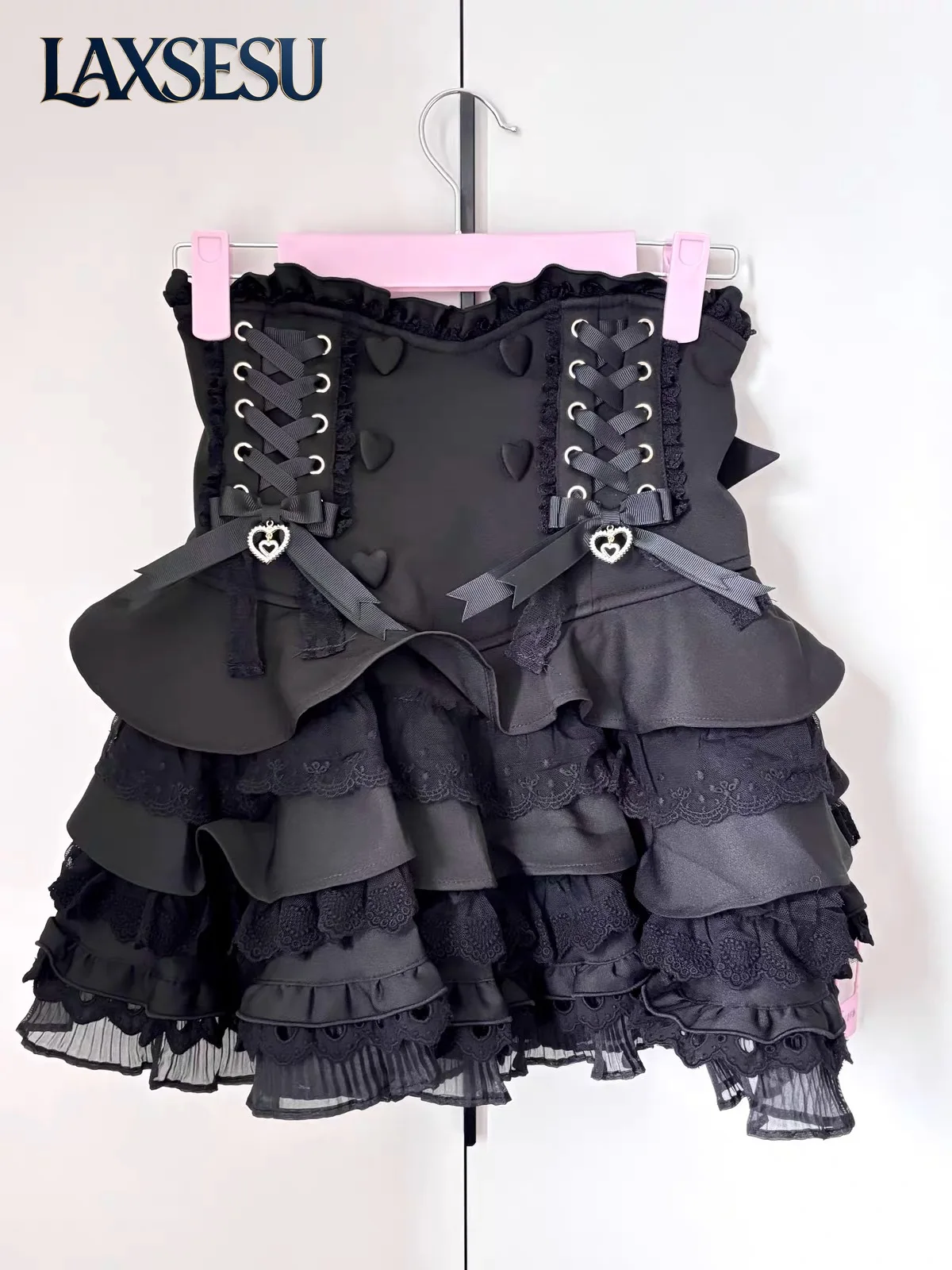 Plaid High Waist Skirts for Women Summer Autumn Cute Bowknot Elegant Princess Short Kawaii Skirt Japanese Sweet Girls Mini Skirt