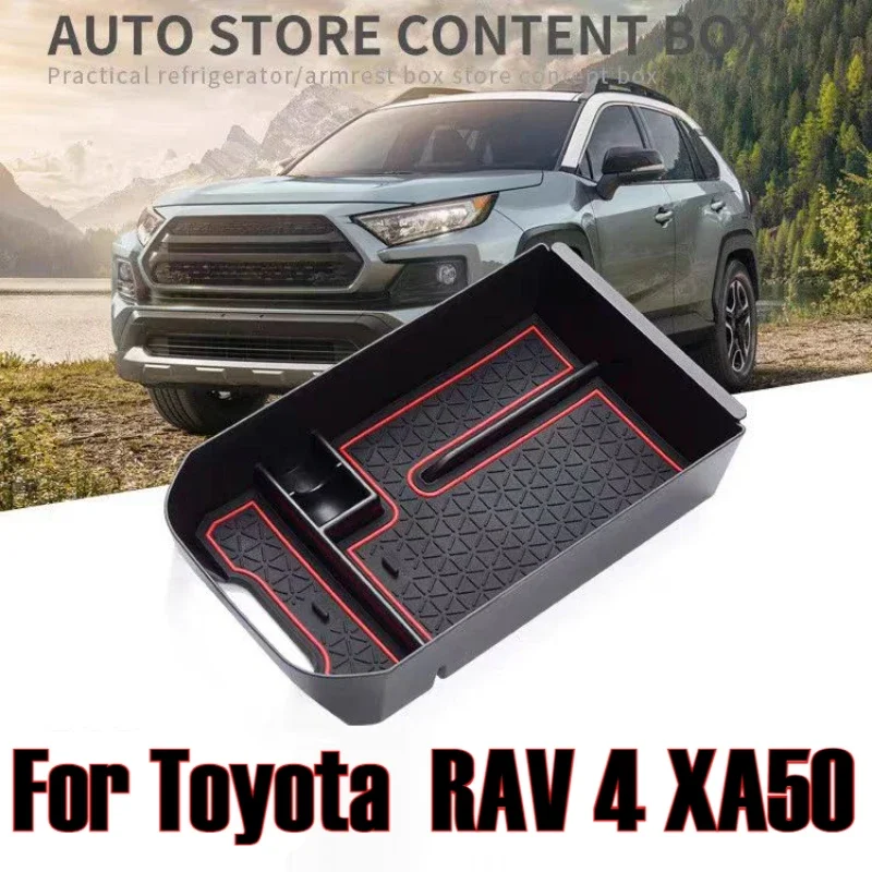 For Toyota RAV4 RAV 4 XA50 2019 2020 2021 2022 2023 2024 Car Armrest Console Central Storage Box Holder Interior Tray