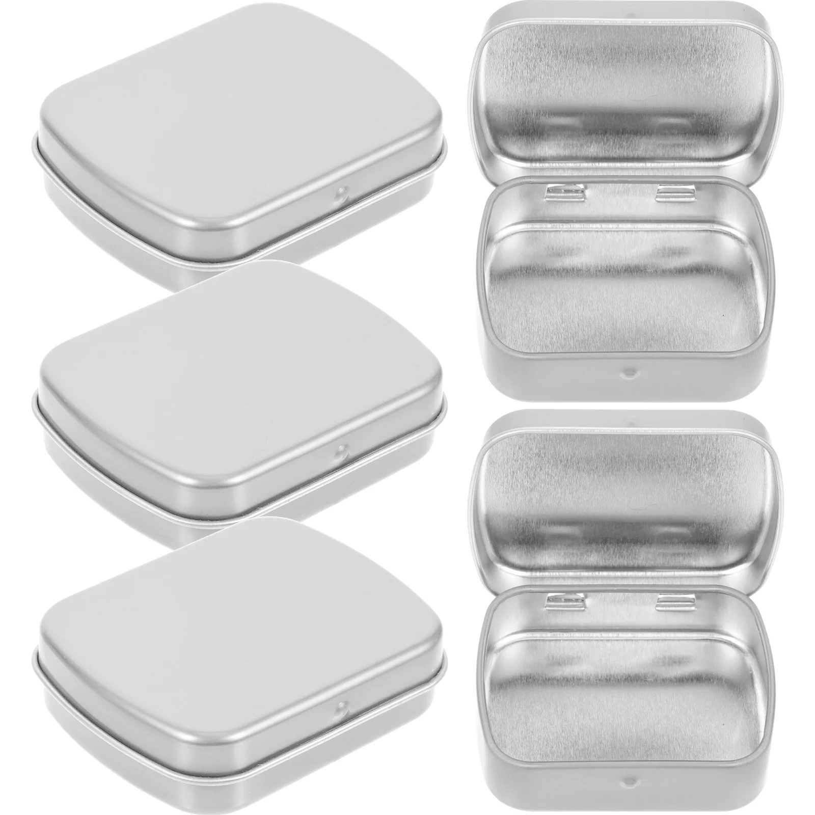 10 Pcs Tin Box Cost-effective Storage Small Case Iron Can Objects Organizer Decorate Mint Cookie Sample Boxes Spice Container