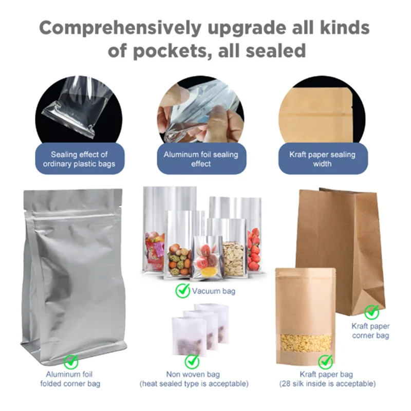 A005-Food Heat Bag Sealer Plastic Bag Sealer Heat Sealing Machine Handdruk thermische verpakkingsmachine