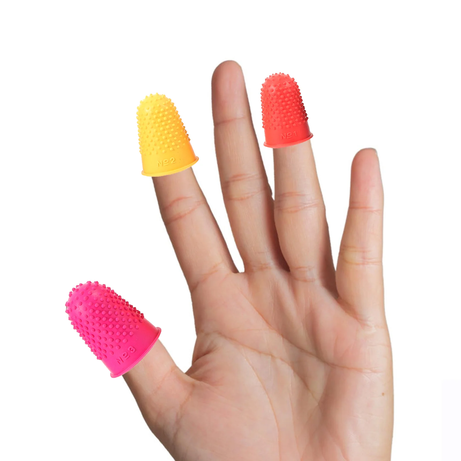 20pcs Wear-resistant Finger Rubber Finger Covers Compact Finger Cots multi-function finger protector