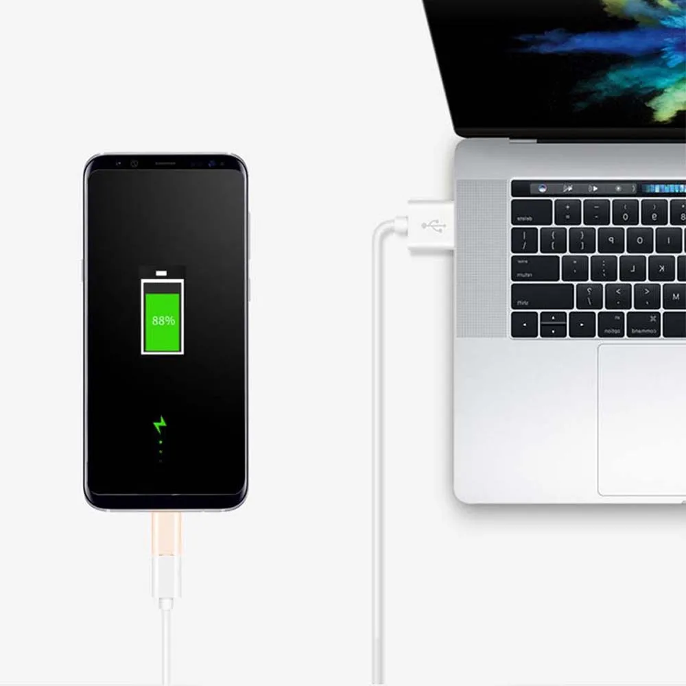 อะแดปเตอร์ Micro USB ตัวเมียเป็น Type C ตัวผู้สำหรับ Xiaomi Mi9 redmi Note7 Huawei P30 Pro Samsung S9 Note 9ตัวแปลงปลั๊กถ่ายโอนข้อมูล