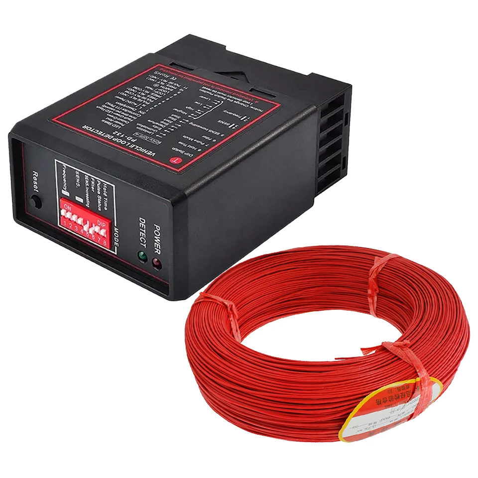 PD132 220v Vehicle Inductive Loop Detector Parking Lot Sliding Door Ppener Anti-smash Ground Sense Coil Loop Vehicle Detector