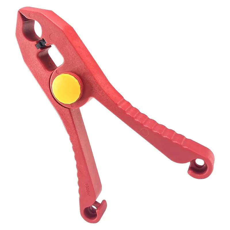 CQMF-Insulated Plastic Wire Clamp 5.9 Inch For Electrical Work Anti Magnetic Safety Spring Clip With 33Mm Opening 1000V