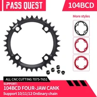 PASS QUEST 104 bcd plato ancho estrecho redondo 30/32/34/36/38T para M780 M610 670 para Sram X0 X7 X5 X9 rueda dentada de bicicleta 12 velocidades