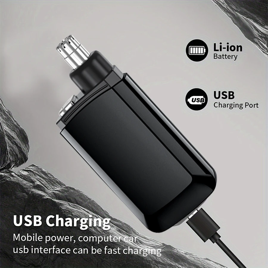 ماكينة تشذيب شعر الأنف المحمولة القابلة لإعادة الشحن، ماكينة تشذيب شعر الأنف بدون ألم للرجال والنساء #3