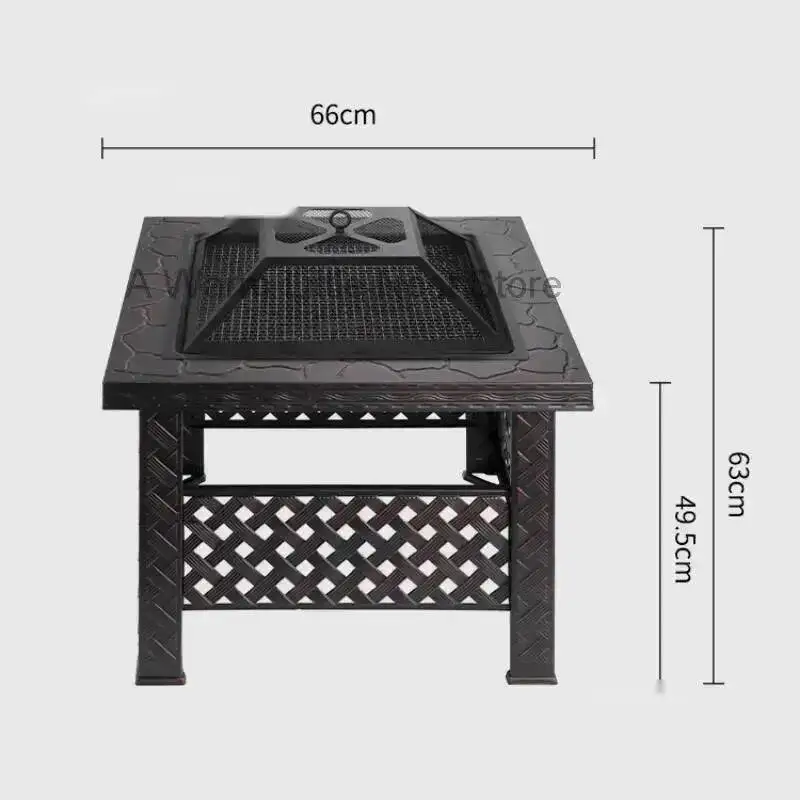 

Pits Creative Courtyard Outdoor Garden Terrace Fire Apartment Villa Heating Stove Indoor Home Living Room Barbecue Grill Brazier