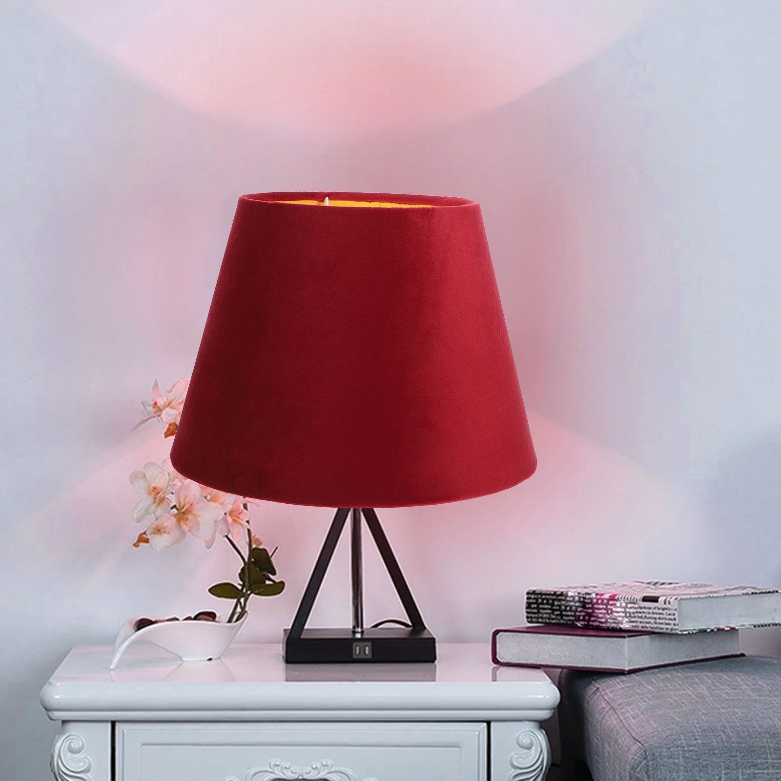 

1Pcs Lampshade Cloth Simple Lined Light Cover Decorative Lamp Accessory for Bedroom Living Room Floor Wall Lamp Warm Household