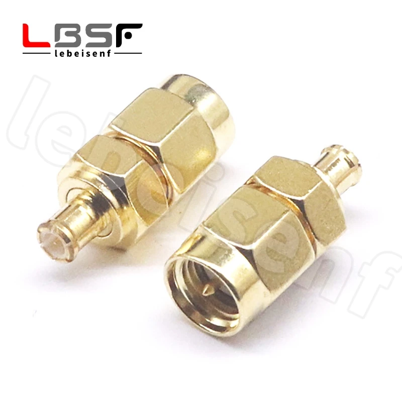 MCX-J/SMA-J coaxial 50 ohm connector, high frequency MCX male to SMA male oscilloscope adapter