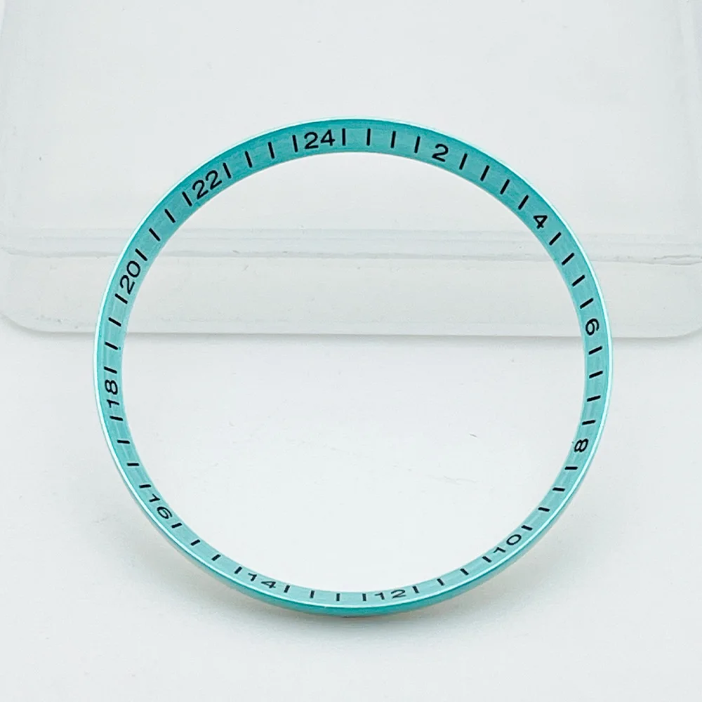 30.5 مللي متر النحاس SKX007 SRPD الفصل الدائري صالح ل SKX007 SKX173 SPRD ساعة حافظة الذهب الأسود الفضة الأخضر ساعة أجزاء الحلقة الداخلية