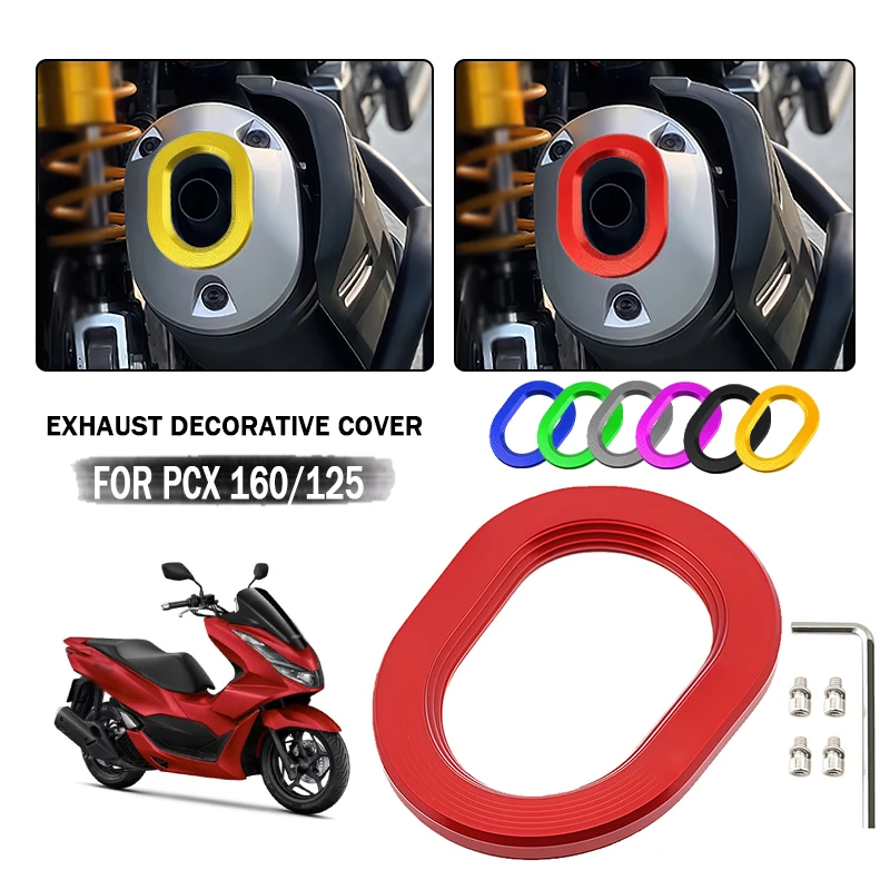 PCX Motorcycle Exhaust Pipe Protection Guard Cover Port Protective For Honda PCX160 pcx160 PCX125 2021 2022 2023 2024 2025