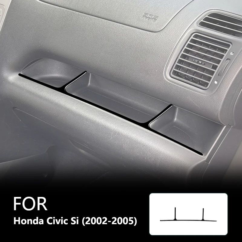 

For Honda Civic Si 2002 2003 2004 2005 Passenger Glove Box Panel Brand New ABS Gloss Black Safeguard Stickers Car Accessories