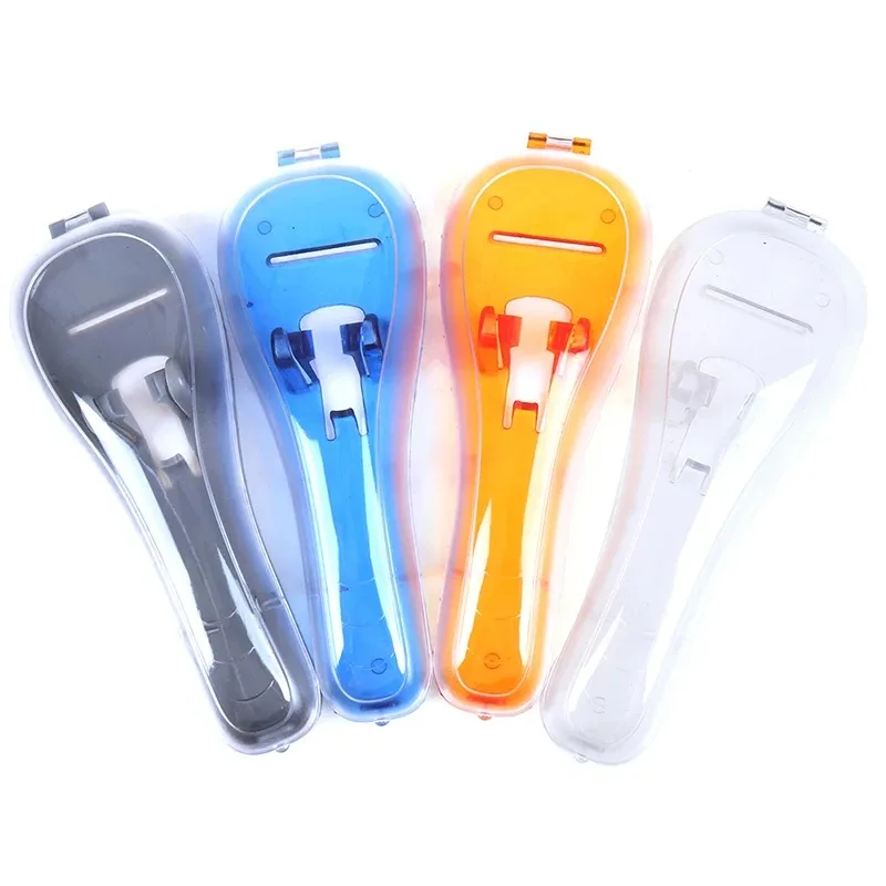 1pcs Portable Men's Razor Blades Holder Box Portable Blue Travel Shaver Holder Box Case Shaving Machine