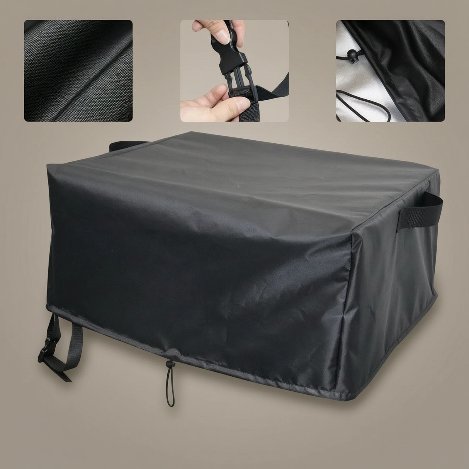 Pizza Oven Cover with Straps Fitted Pizza Oven Cover with Drawstrings Shielding Easy to Clean for Backyard, Patio view 5