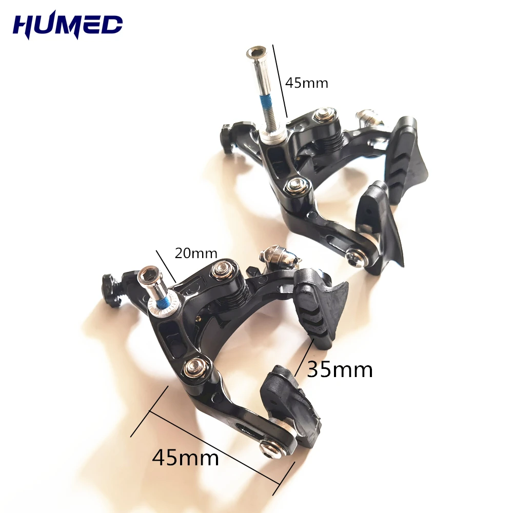 HUMED AS2.6D Brake Racing Dual Pivot Calipers city Bicycle Front Rear Aluminum Side Pull Caliper C V Brake Pads Road Bike Parts